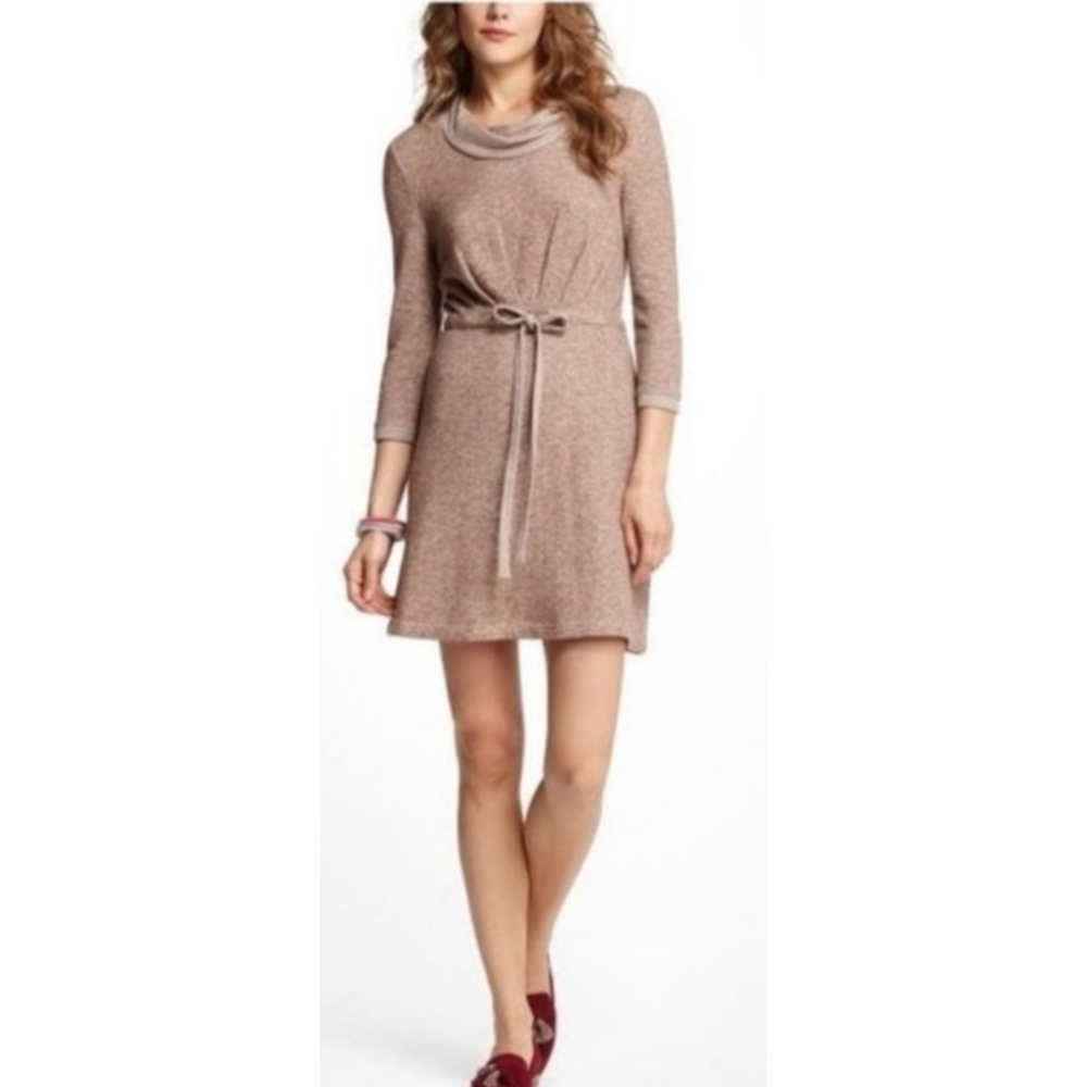 Anthro Saturday Sunday Chatham Sweatshirt dress Brown Size S